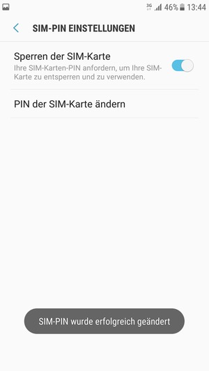 Ihre SIM-PIN wurde geändert