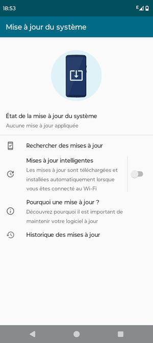 Sélectionnez Rechercher des mises à jour
