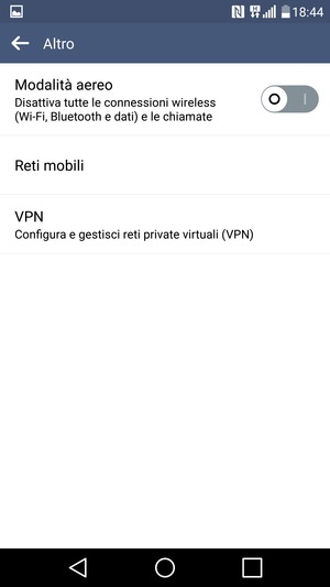 Seleziona Reti mobili