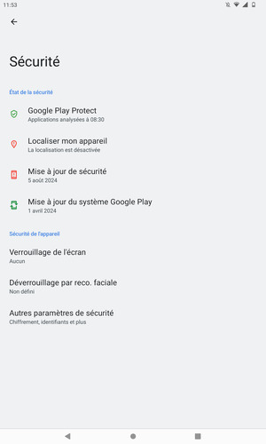 Sélectionnez Autres paramètres de sécurité