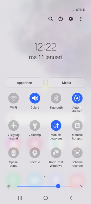 Selecteer Geluid om te wijzigen naar tril-modus