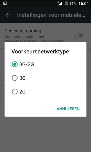 Selecteer uw voorkeursoptie