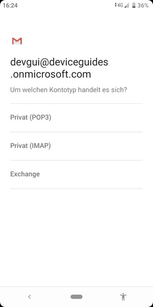 Wählen Sie Exchange