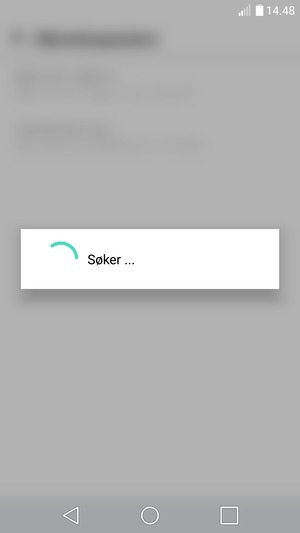 Vent til søket er ferdig
