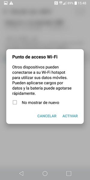 Seleccione ACTIVAR