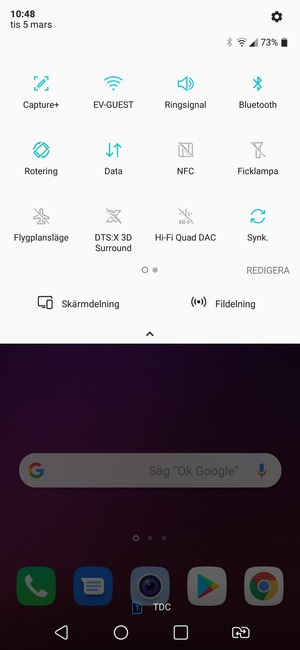 Stäng av Wi-Fi och Bluetooth