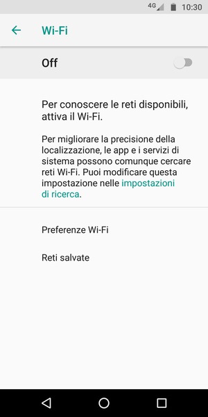Attiva Wi-Fi
