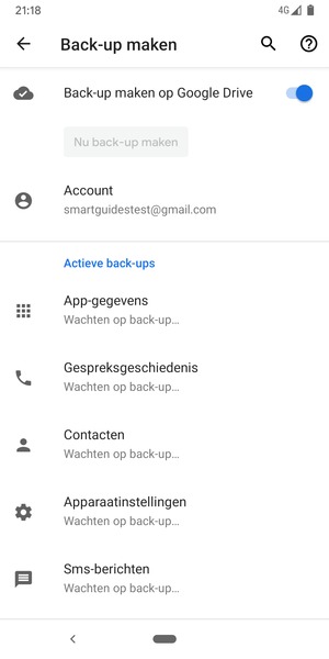 Selecteer Account