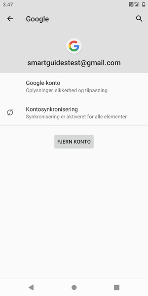 Vælg Kontosynkronisering
