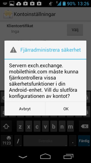Välj OK