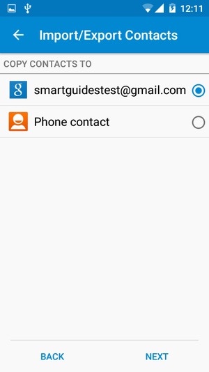 Select your Google account and select NEXT