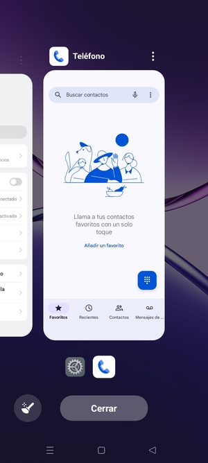 Seleccione Cerrar para cerrar todas las aplicaciones en ejecución