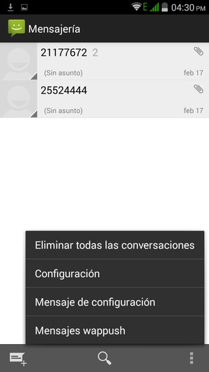 Seleccione Configuración