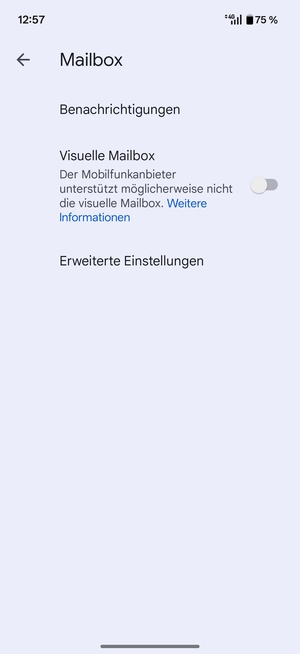 Wählen Sie Erweiterte Einstellungen