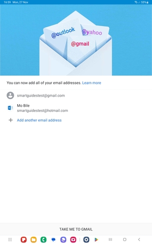 Select TAKE ME TO GMAIL