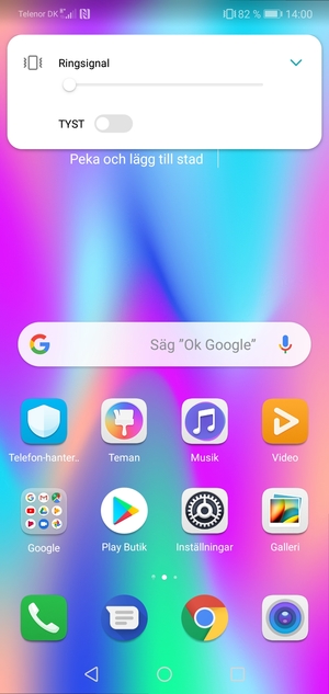Continue to press  for vibration mode, which is approved with a short vibration