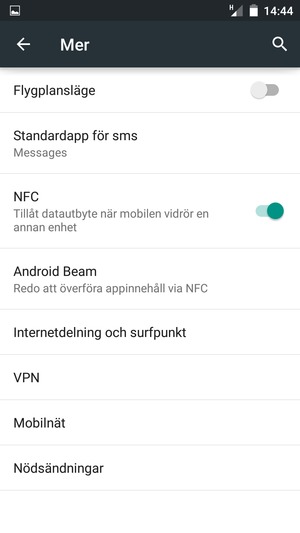 Välj Mobilnät