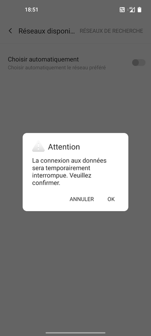 Sélectionnez OK