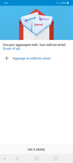 Seleziona Aggiungi un indirizzo email