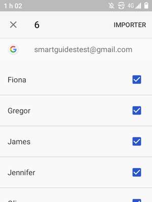 Sélectionnez Importer