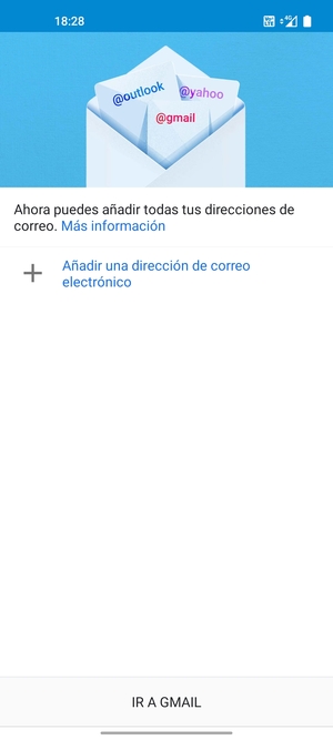 Seleccione Añadir una dirección de correo electrónico