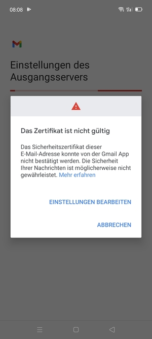 Wählen Sie EINSTELLUNGEN BEARBEITEN
