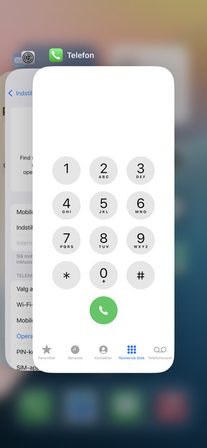 Swipe apps opad for at lukke dem. Dette vil spare batteri.