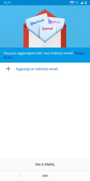 Seleziona Aggiungi un indirizzo email