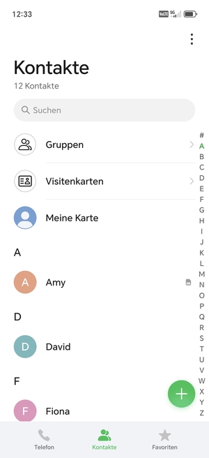 Wählen Sie die Menü-Taste