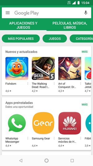 Seleccione la barra de Búsqueda