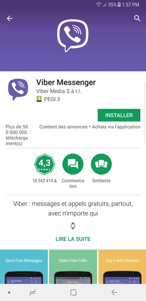 Sélectionnez INSTALLER