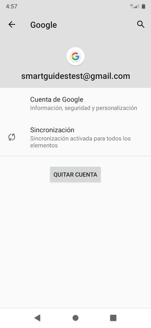 Seleccione Sincronización