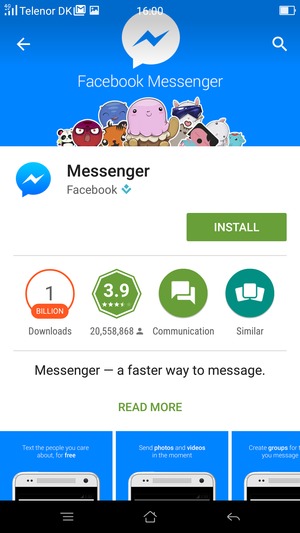 Select INSTALL