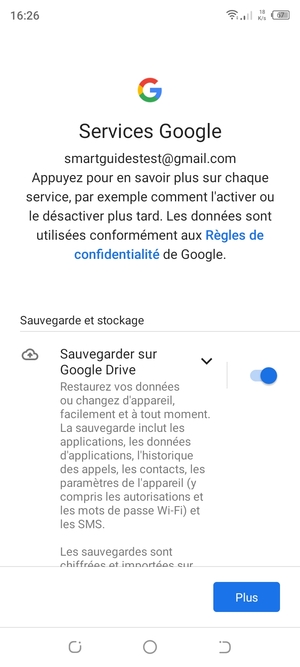 Sélectionnez Plus
