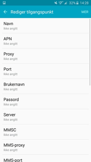 Skriv inn MMS-informasjon