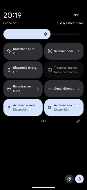Seleziona Risparmio energetico