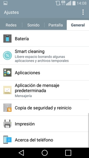 Desplácese y seleccione Acerca del teléfono