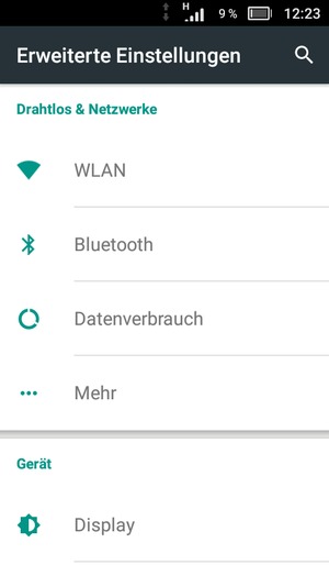 Wählen Sie Mehr