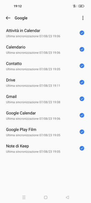 Assicurati che Contatto sia selezionato