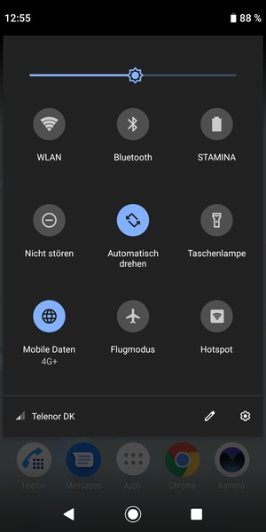 Wählen Sie die Einstellungen-Taste