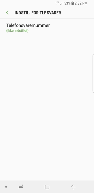 Vælg Telefonsvarernummer