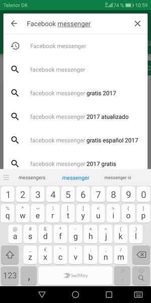 Introduzca el nombre de la aplicación y seleccione Buscar