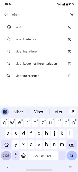 Geben Sie den Namen der App ein und wählen Sie Suchen