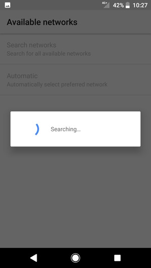 Wait for the search to finish