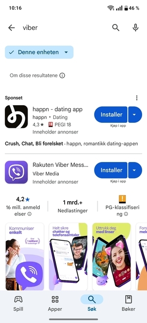 Velg app