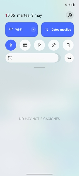 Deslice hacia abajo el menú superior de nuevo