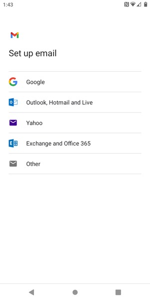 Select Exchange and Office 365