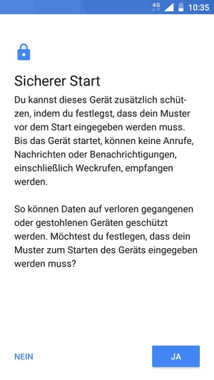 Wählen Sie die gewünschte Option