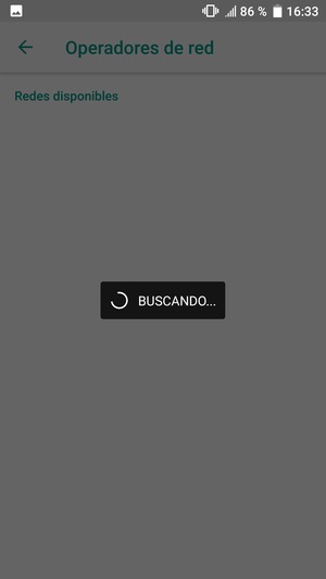 Espere a que la búsqueda termine