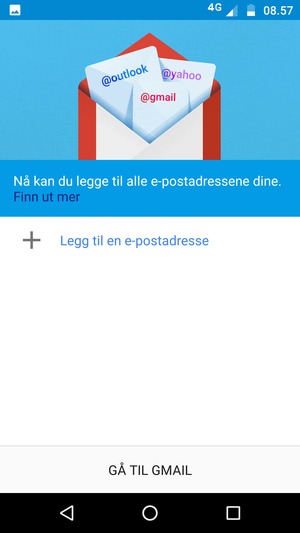 Velg Legg til en e-postadresse